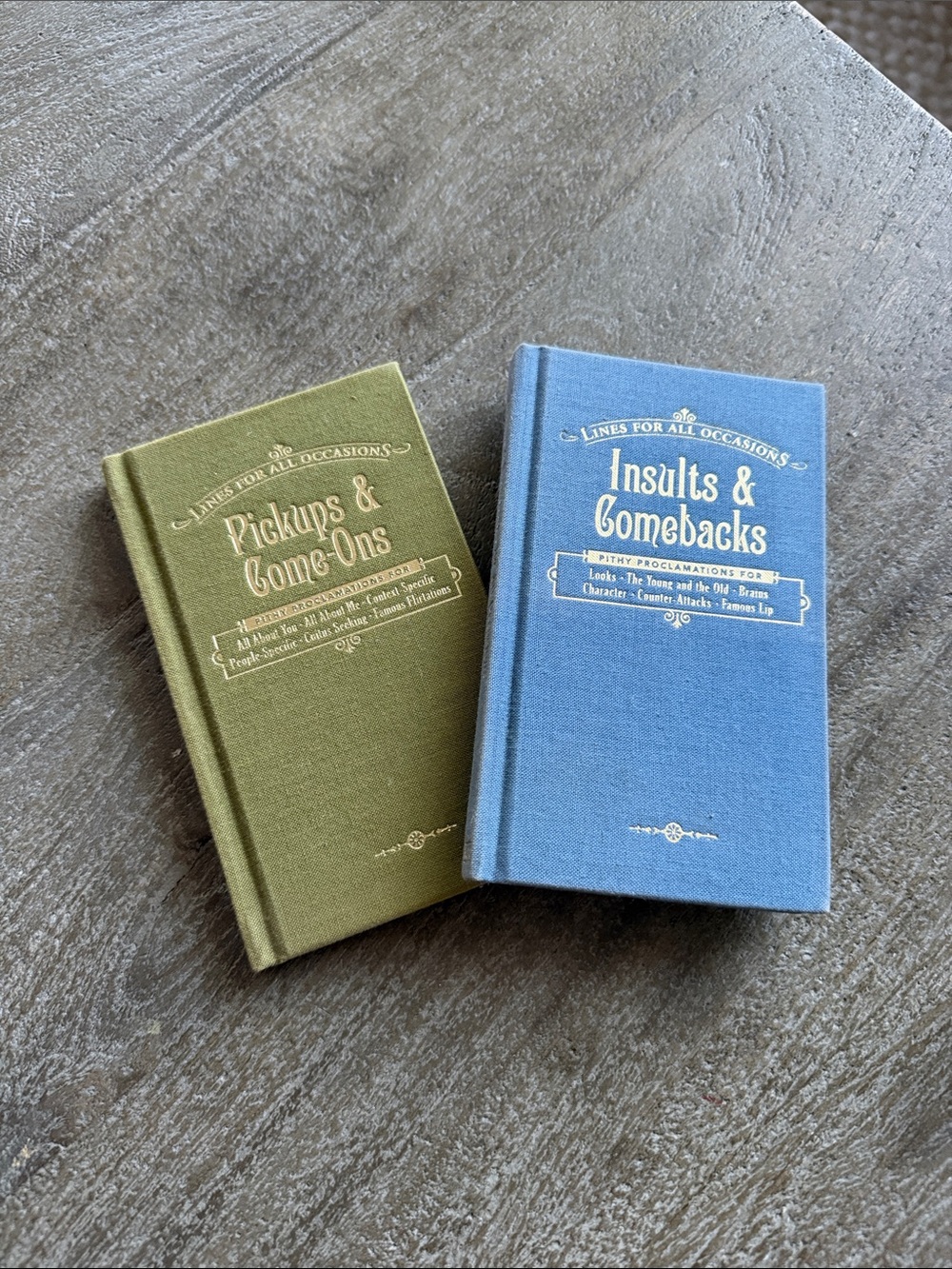 Set of 2 Small Decorative Coffee Table Books | Display Books for Home Decor